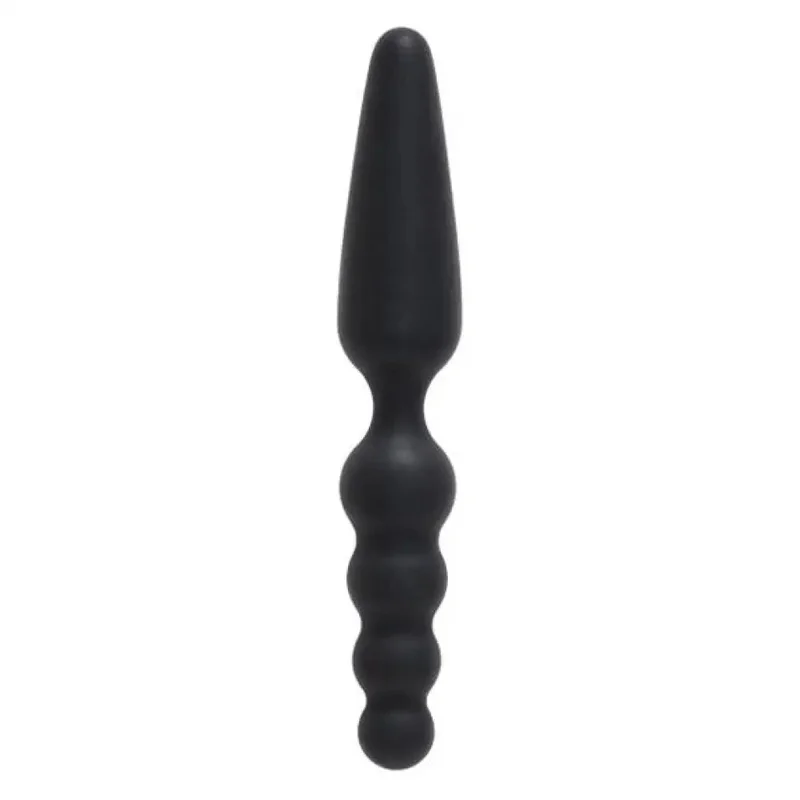 7-inch Nmc Ltd Black Silicone Dual-head Anal Butt Plug