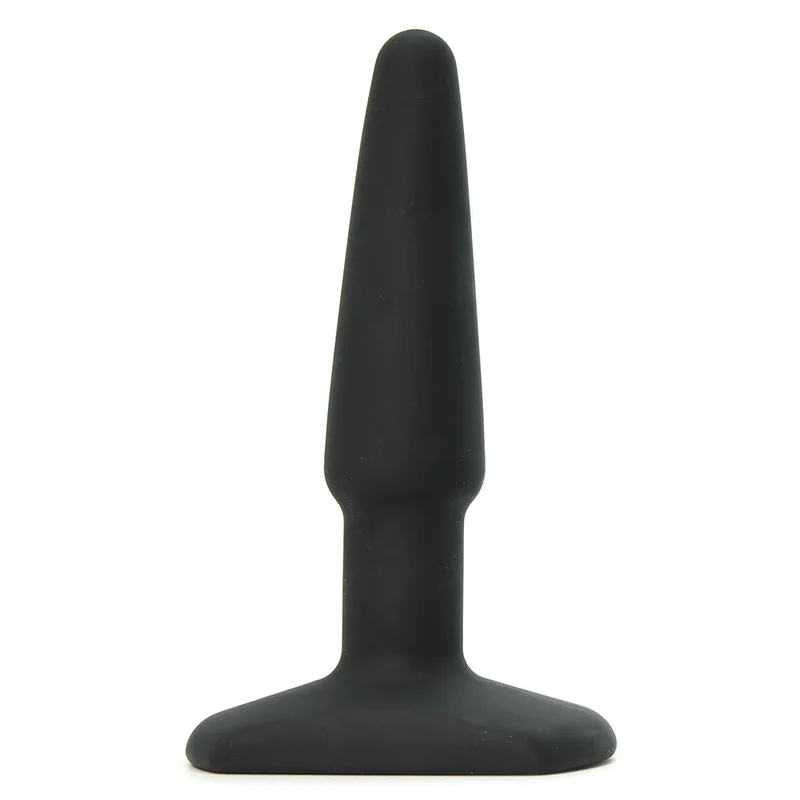 All About Anal Seamless Silicone 4 Inch Butt Plug in Black