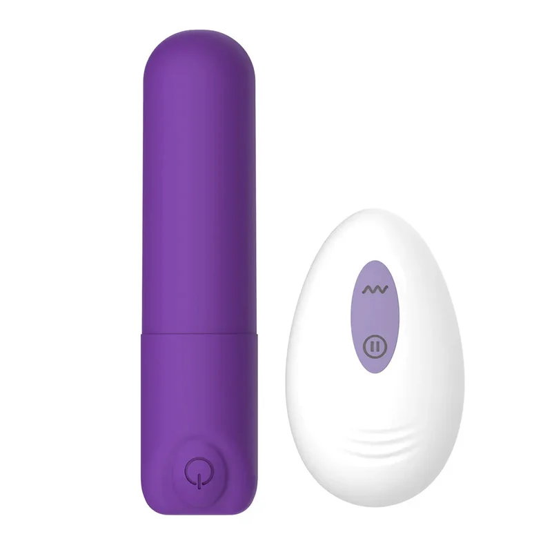 Winyi Rick Remote Mini Bullet Vibrator - Purple