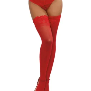 .All Laced Up Sheer Lace Top Thigh Highs